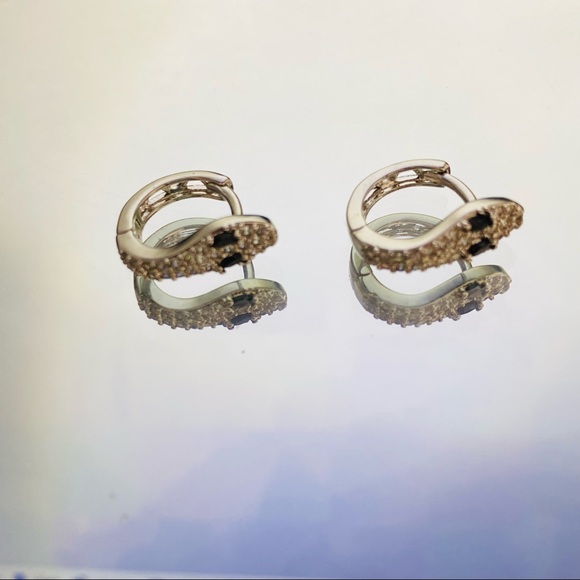 Serpent Huggie Hoop Earrings - Picture 10 of 11